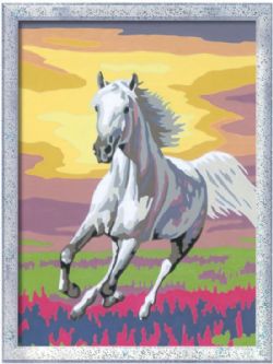 PEINTURE À NUMÉROS CREART RAVENSBURGER - CHEVAL AU COUCHER DU SOLEIL - 7